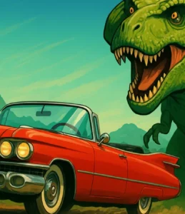 Cadillacs e Dinossauros: Aventura icônica dos anos 90 na TV!