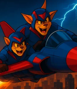 Swat Kats: Gatos pilotos e a ação eletrizante em MegaKat City!